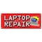 Signmission LAPTOP REPAIR BANNER SIGN computers laptop virus maintenance software install B-Laptop Repair - alternate 1